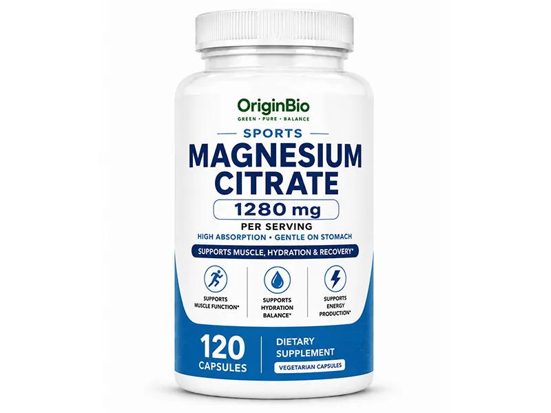 Wholesale Sports Magnesium Citrate 1280mg