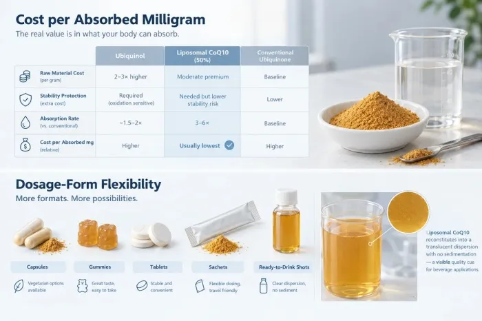 LLiposomal CoQ10 cost dosage form sourcing LLiposomal CoQ10 cost dosage form sourcing